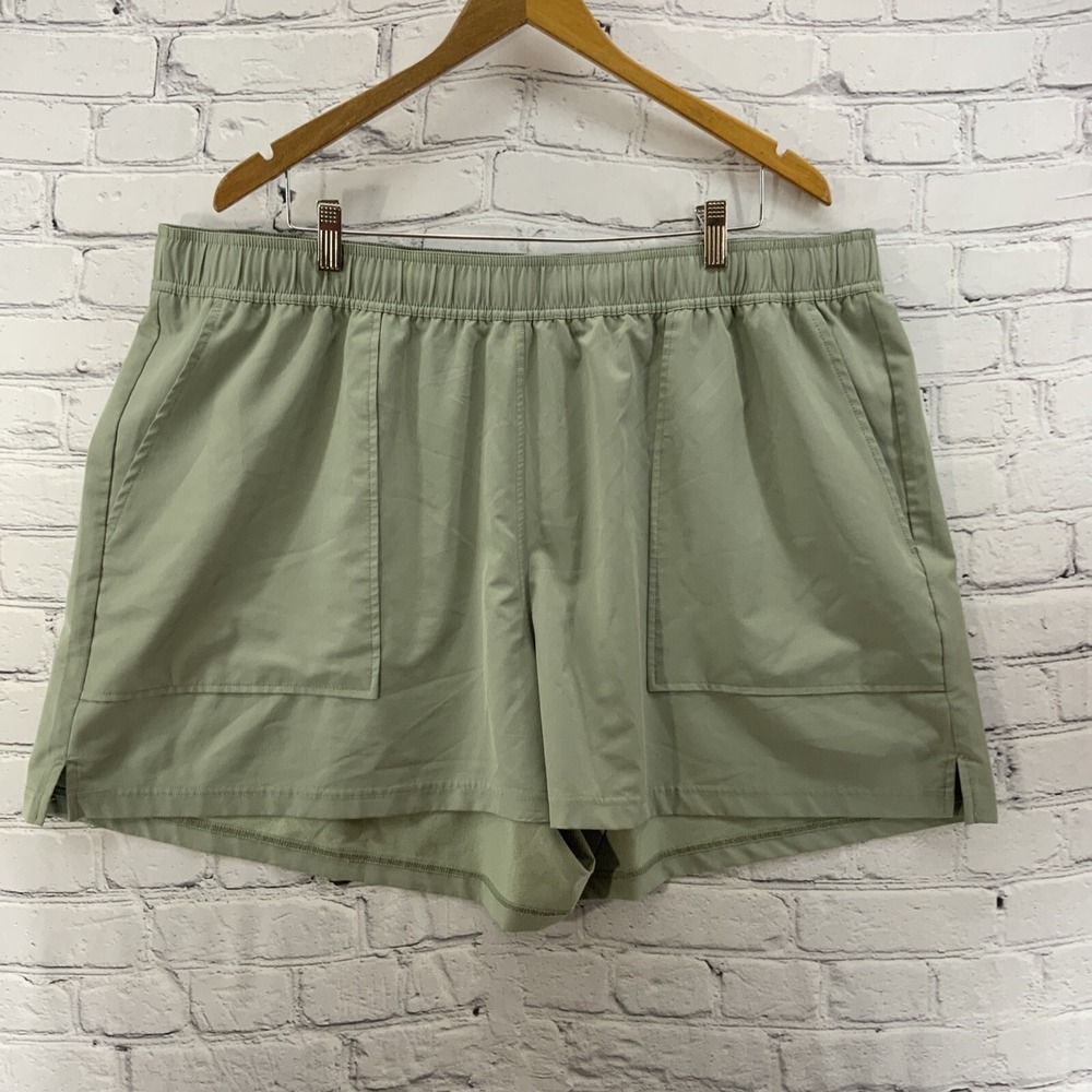 Jockey Shorts‎ Sz 2XL Athletic Stretch Olive Green Poly Spandex